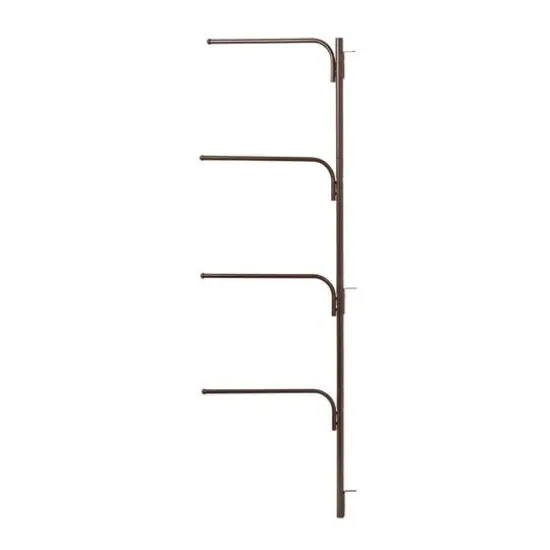 Household Essentials HINGE-IT Clutterbuster Family Towel Bar Brown {5}