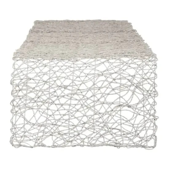 DII&reg; 72" Woven Paper Table Runner Gray {1}