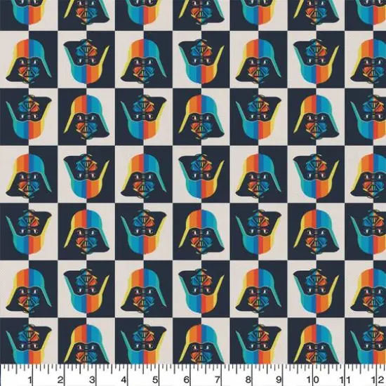 Star Wars&trade; Rainbow Darth Vader Cotton Precut Fabric {3}