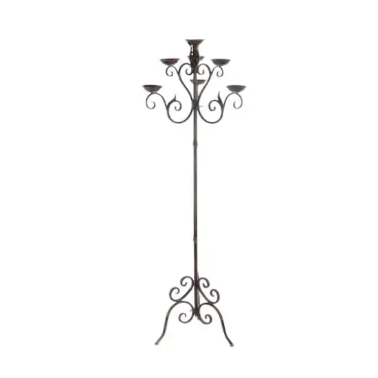 5ft. Brown Traditional Candle Holder Lantern {3}