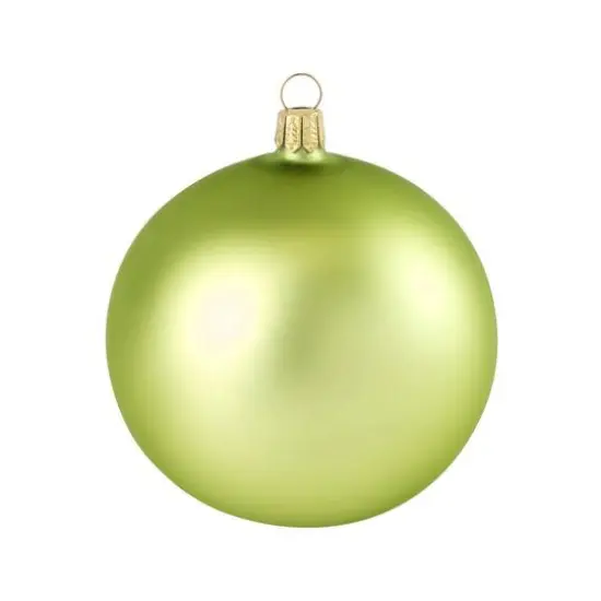 Whitehurst 28ct. 2" Matte Glass Ball Ornaments Lime {1}