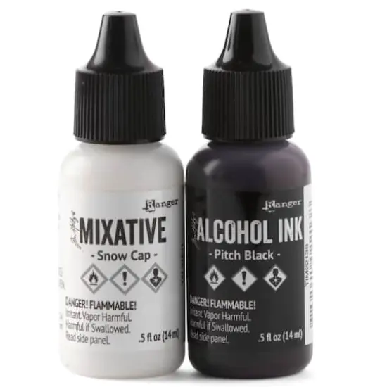Tim Holtz&reg; Alcohol Ink Set, Black & White {1}