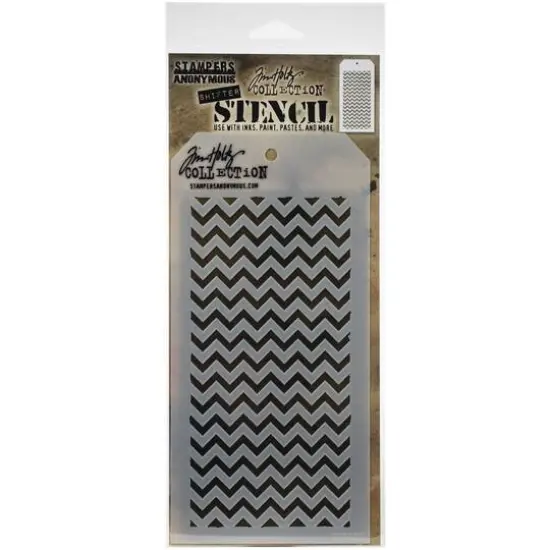 Stampers Anonymous Tim Holtz&reg; Shifter Chevron Layered Stencil {1}
