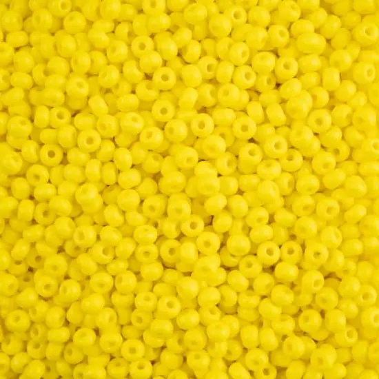 John Bead Terra Intensive 6/0 Czech Glass Seed Beads, 500g Yellow Matte {1}