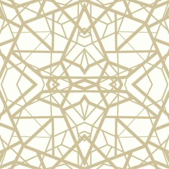 RoomMates White & Gold Shatter Geometric Peel & Stick Wallpaper {1}