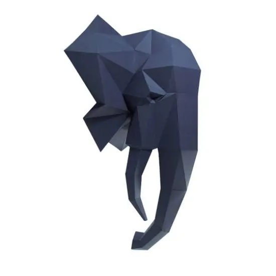 PaperCraft World 3D PaperCraft Elephant Head Wall Art DIY Kit {5}