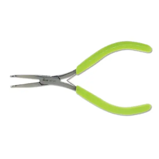 The Beadsmith&reg; Micro-Fine&trade; Bent Flat Nose Pliers {1}