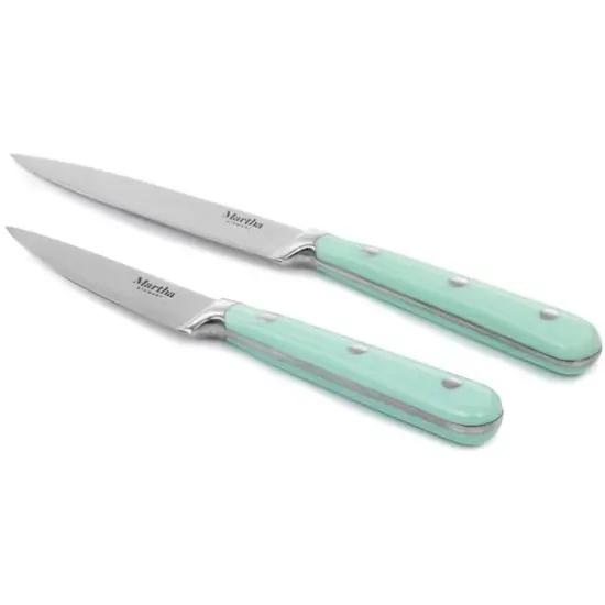 Martha Stewart Turquoise Stainless Steel 2 Piece Cutlery Set {3}