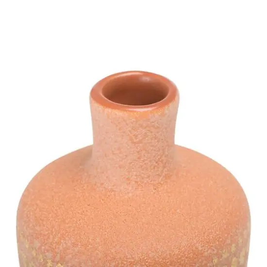 Hello Honey&reg; Stoneware Vases with Gold Pattern Set Terracotta {3}