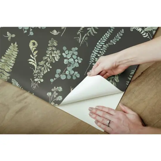 RoomMates Sage Fern Study Peel & Stick Wallpaper {10}