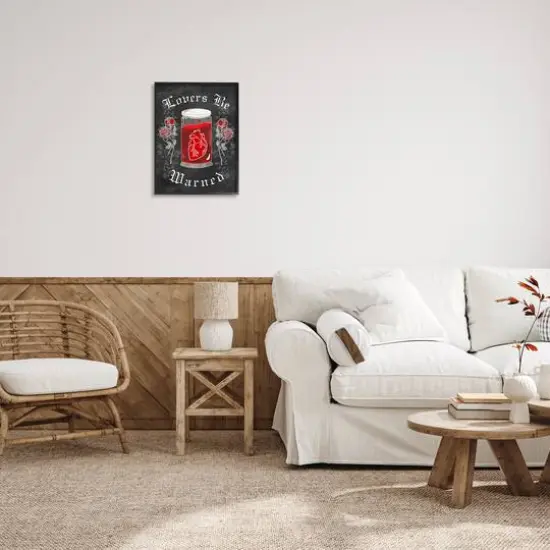 Stupell Industries Spooky Heart In Jar Framed Giclee Art Black {3}