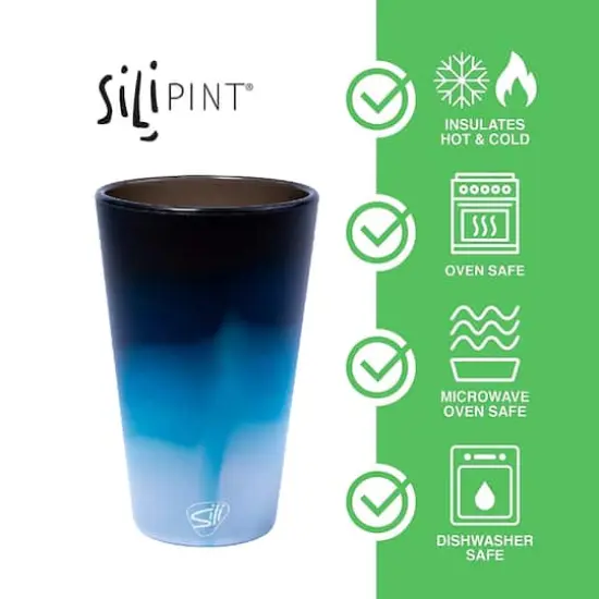 Silipint&reg; 16oz. Aurora, Moon Beam, Desert Sun & Mountain Air Silicone Pint Glasses, 4ct. {3}