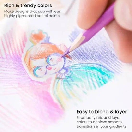 Arteza&reg; Classic Pastel Colored Pencil Set {5}