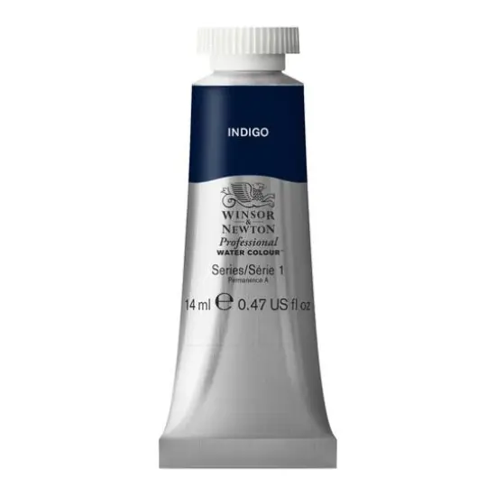 Winsor & Newton&reg; Professional Water Colour&trade; Paint Tube, 14mL Indigo {1}
