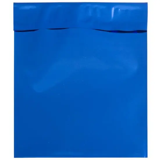 JAM Paper 6.25" x 7.875" Blue Peel & Seal Closure Foil Envelopes, 25ct. {5}