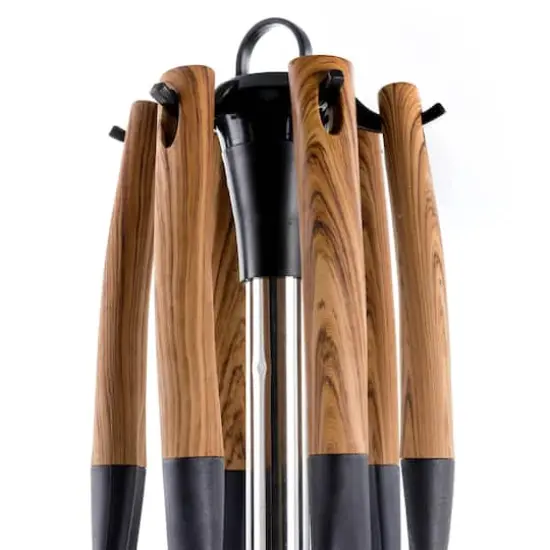MegaChef Black Nylon & Wood Cooking Utensils Set, 7ct. {7}