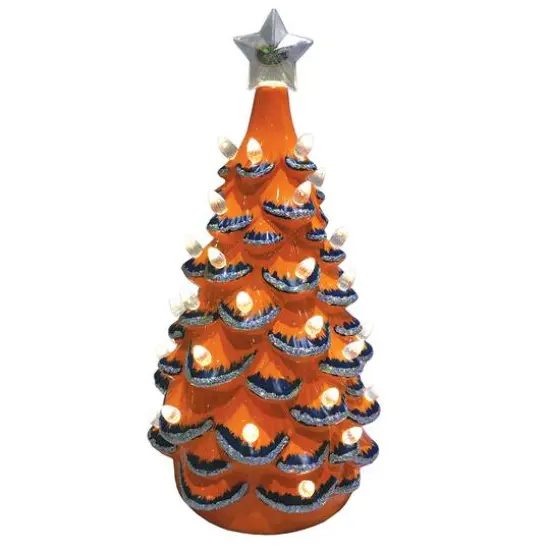 Santa's Workshop 14" NCAA College Team Ceramic LED Christmas Tree University of Florida {1}