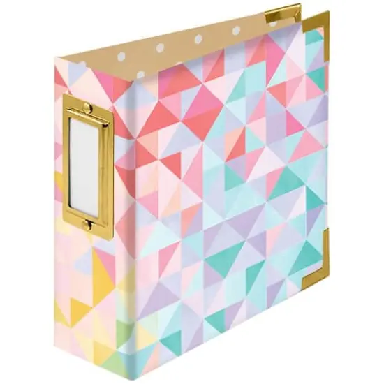 We R Memory Keepers&reg; Geometric Paper Wrapped D-Ring Album, 4" x 4" {1}