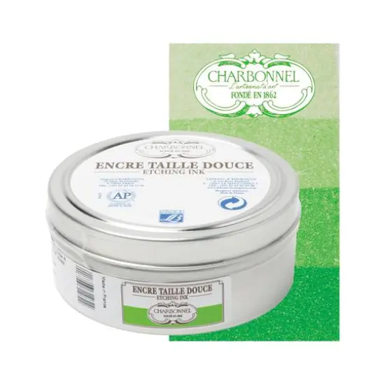 Charbonnel Etching Ink, 200mL Spring Green {4}