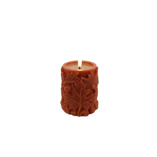4" Maple Leaf LED Pillar Candle by Ashland&reg; {3}