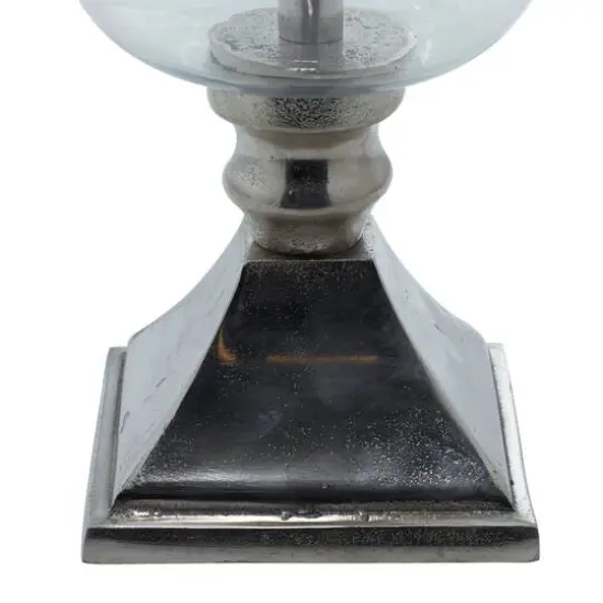 17" Silver Traditional Candle Holder {6}