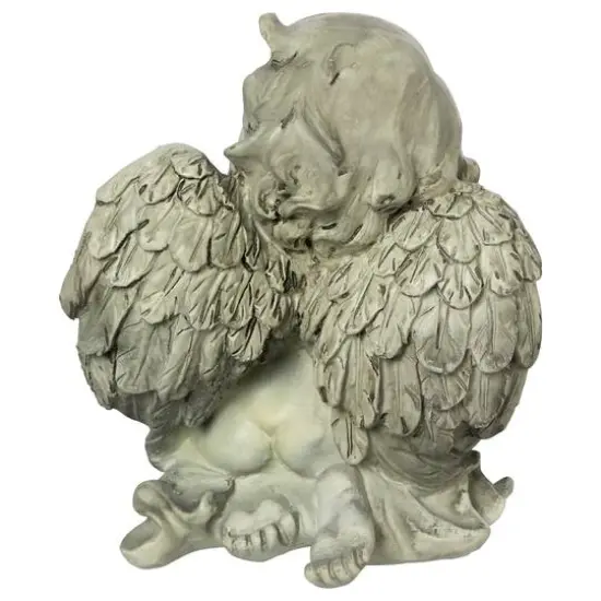 6" Heavenly Gardens Praying Cherub Angel Outdoor Garden Statue {6}