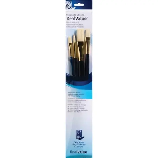 Princeton&trade; RealValue&trade; Bristle 4 Piece Brush Set {1}