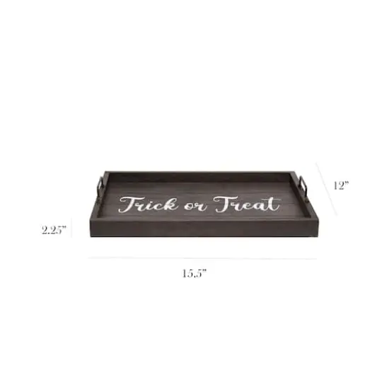 Elegant Designs&trade; 15.5" Trick or Treat Serving Tray with Handles {3}