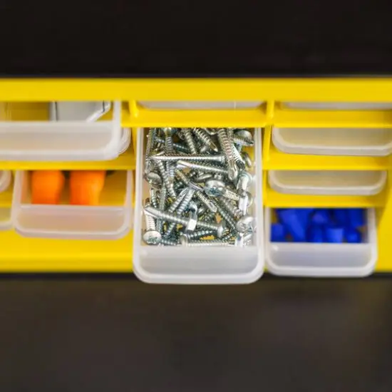 IRIS Black and Yellow 16-Drawer Parts Cabinet {4}