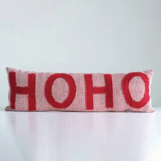 Hello Honey&reg; Red Ho Ho Lumbar Pillow {5}
