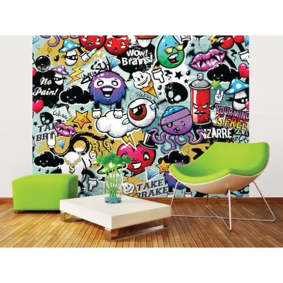 Ohpopsi Graffiti Monster Wall Mural {3}