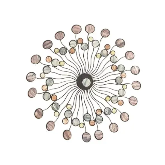 Multicolor Modern Ornamental Metal Wall Decor {1}