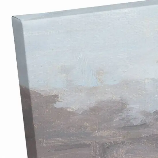 Misty Beach Stroll 36" x 12" Canvas Wall Art {6}