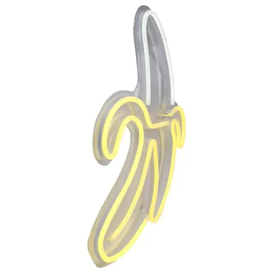 18" Yellow LED Neon Style Banana Wall D&eacute;cor {4}