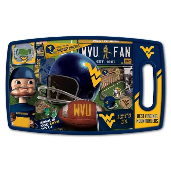 West Virginia Mountaineers Retro Series Cutting Board Assorted {1}