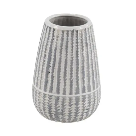 White Stoneware Farmhouse Vase {1}