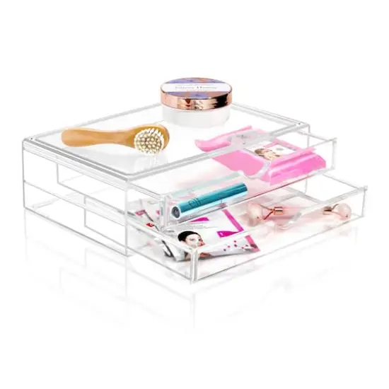 Sorbus 2-Drawer Extra Large Acrylic Cosmetic Organizer {1}