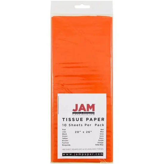 JAM Paper 20" x 26" Tissue Paper, 2 Packs of 10 Sheets Baby Blue {2}