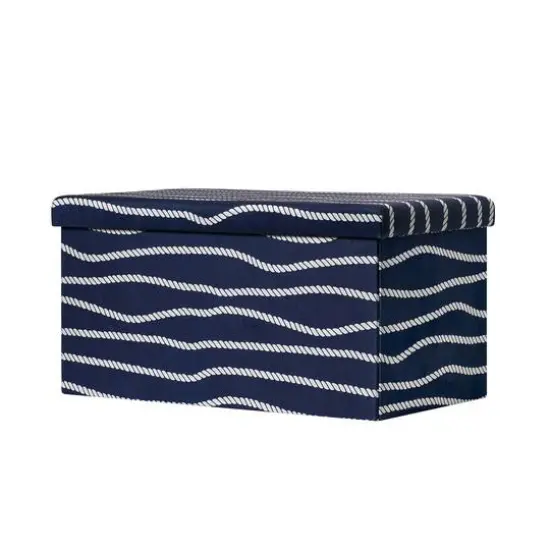 American Art Decor Treasure Trove Foldable Storage Stool - 29.92" x 14.96" {8}