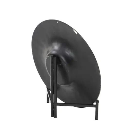 18" Green & Turquoise Glass Glam Decorative Plate with Stand {5}