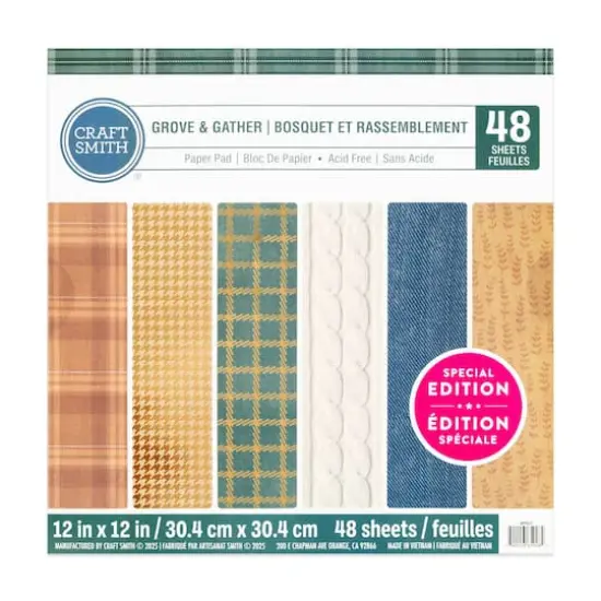 Craft Smith 12" x 12" Grove & Gather Paper Pad {1}