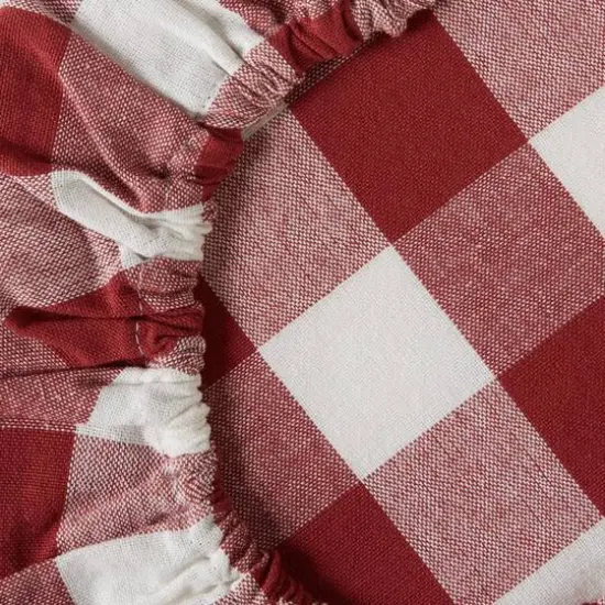DII&reg; Assorted Barn Red Buffalo Check Woven Dish Cover Set {3}