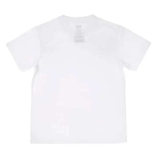 White Youth Polyester Crew Neck T-Shirt by Make Market&reg; {3}