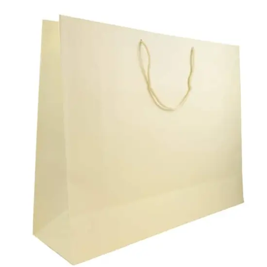 JAM Paper Jumbo Ivory Matte Horizontal Gift Bags, 24ct. {3}