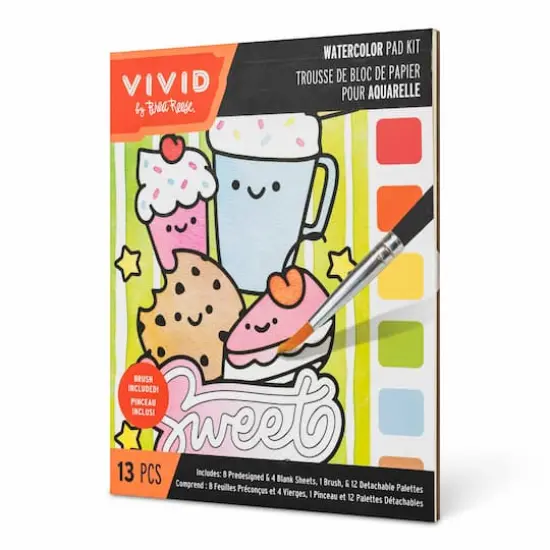 VIVID by Brea Reese&reg; Kawaii Watercolor Pad Kit {9}