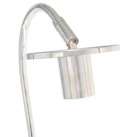 Lalia Home 20" Arched Metal Cage Table Lamp Chrome {7}