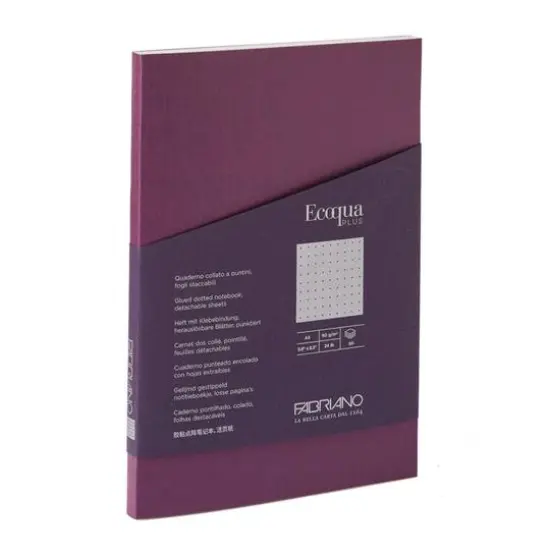 Fabriano&reg; Ecoqua Plus Dotted A5 Glue-Bound Notebook Yellow {2}