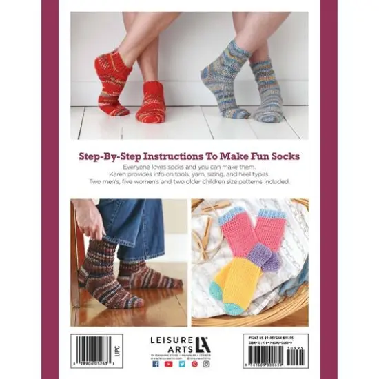 Leisure Arts&reg; I Can't Believe I'm Crocheting Socks Book {8}