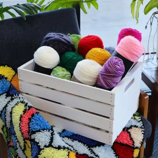 Whitewash Wooden Crate by Make Market&reg; {3}