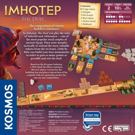 Thames & Kosmos Imhotep: The Duel (2-player) Game {3}